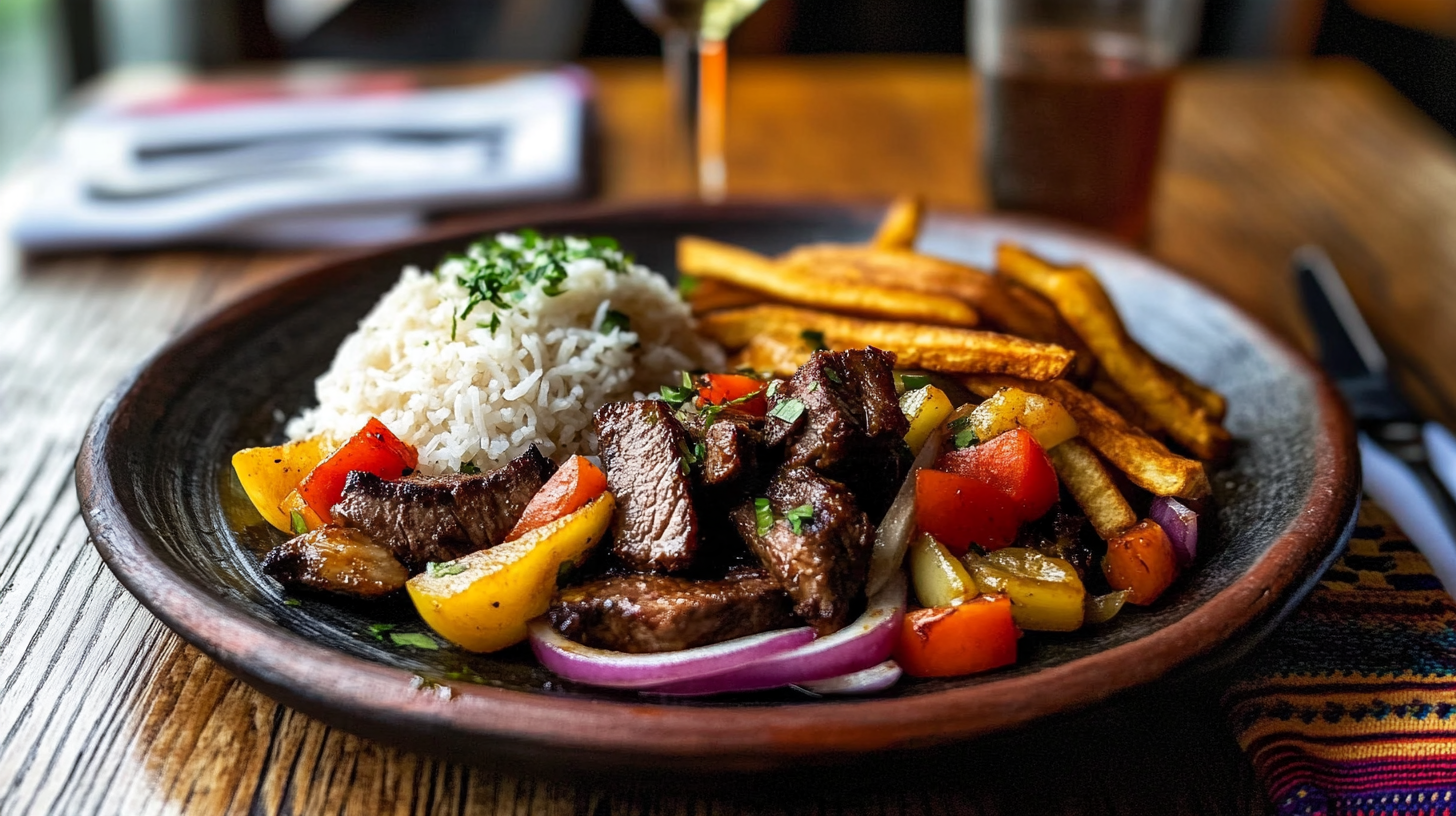 Classic Peruvian Lomo Saltado Authentic Peruvian Classic Peruvian Lomo Saltado - Traditional Homemade Recipe