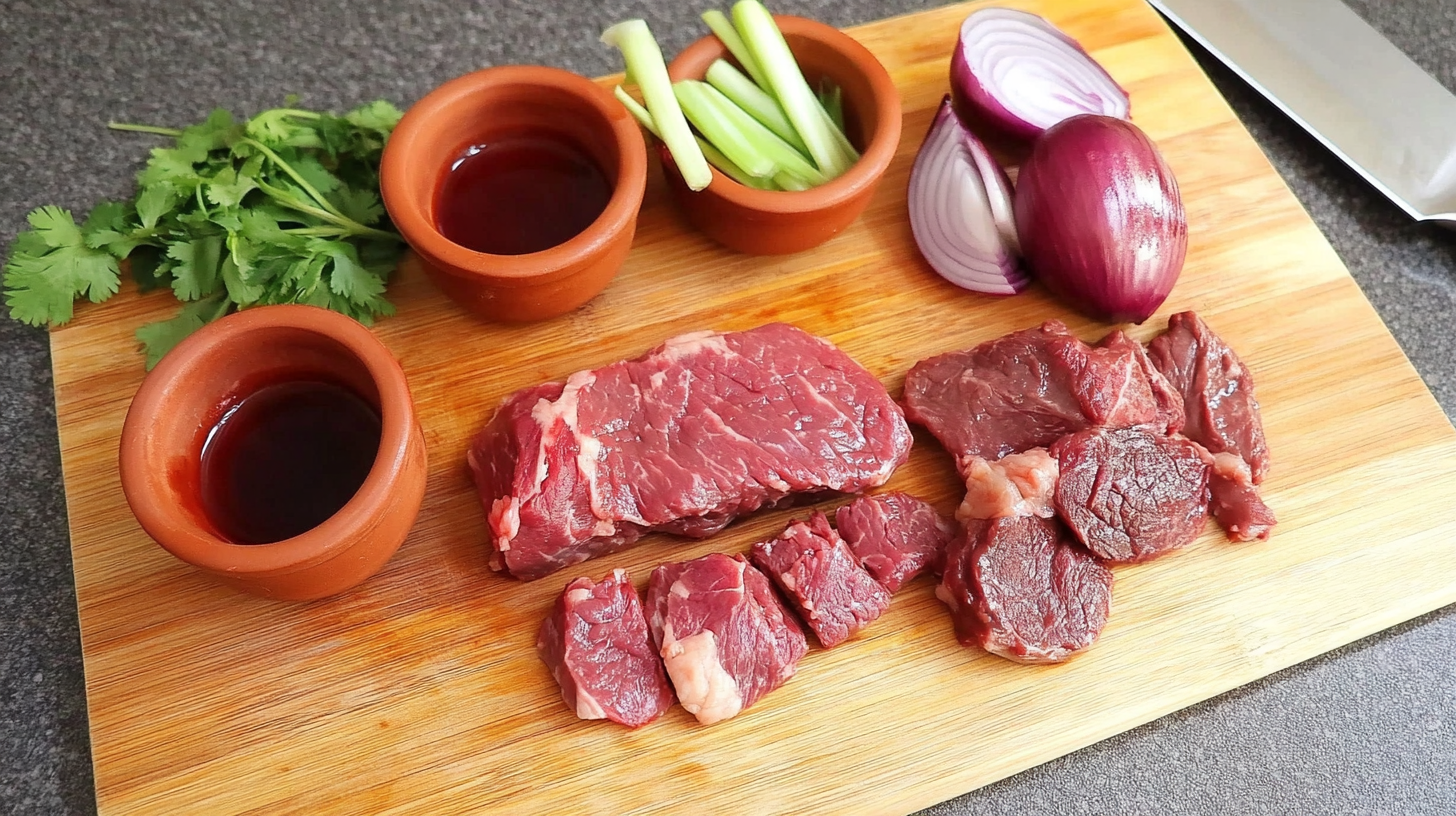 Step 1: Mise en Place & Slicing the Beef Tenderloin